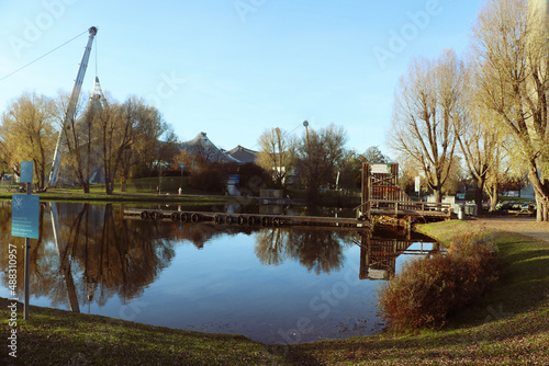 reflections in the water