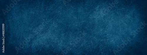Panel kuchenny z motywem Dark blue background concrete wall texture industrial marbled textured header banner backdrop design