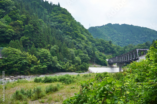 長野県飯田市南信濃木沢　国道152号　熊野大橋
 photo