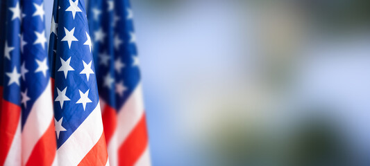 American flag for Memorial Day, 4th of July or Labour Day
