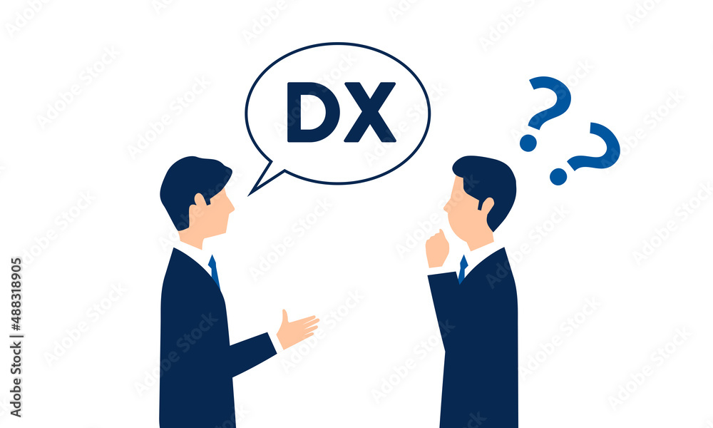 Dxが理解できない経営者のイメージイラスト 白バック ベクター Stock Vector Adobe Stock