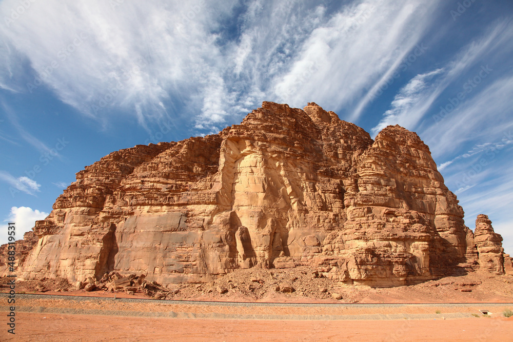 stone mountain, located in Jordan