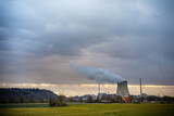 Last nuclear power plant nuclear power plant Isar 2 in Germany near Landshut Bavaria