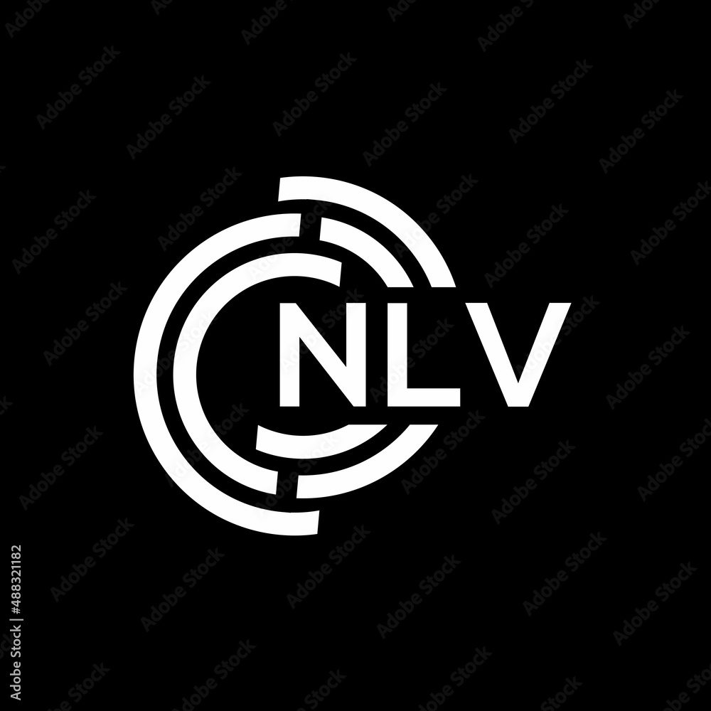 NLV letter logo design on black background.NLV creative initials letter logo concept.NLV vector letter design. NLV letter logo design on black background.NLV creative initials letter logo concept.NLV vector letter design.