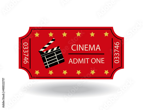 cinema tickets vector illustration 