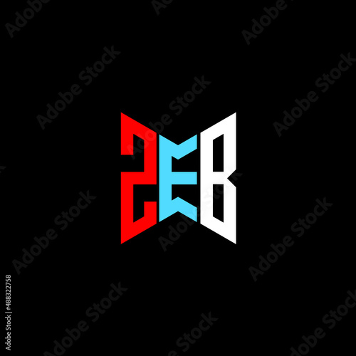 ZEB letter logo creative design. ZEB unique design photo