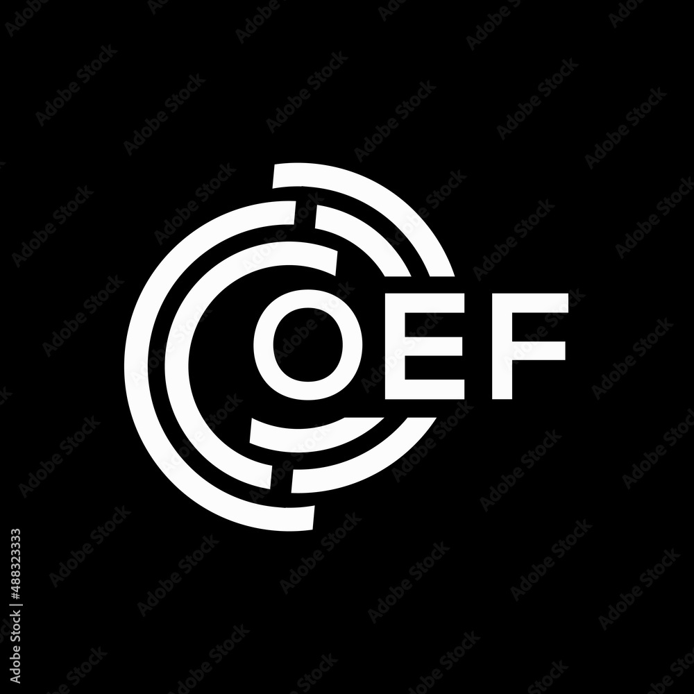 OEF letter logo design on black background. OEF creative initials letter logo concept. OEF letter design. OEF letter logo design on black background. OEF creative initials letter logo concept. OEF letter design.