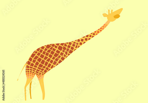 Canvas Print giraffe animal vector illustration