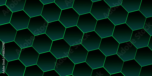 Fototapeta Naklejka Na Ścianę i Meble -  Hexagon Background Honeycomb Wallpaper Graphic Elements