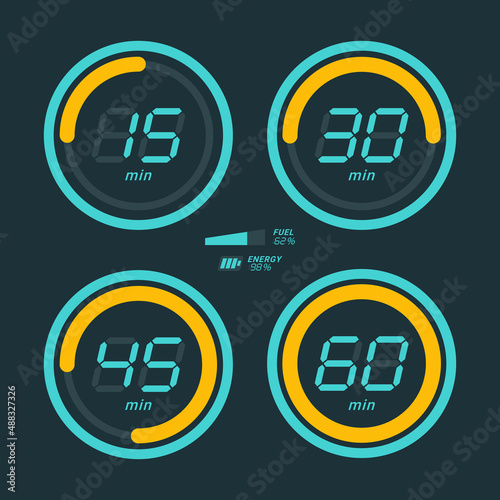 stopwacth digital one hour