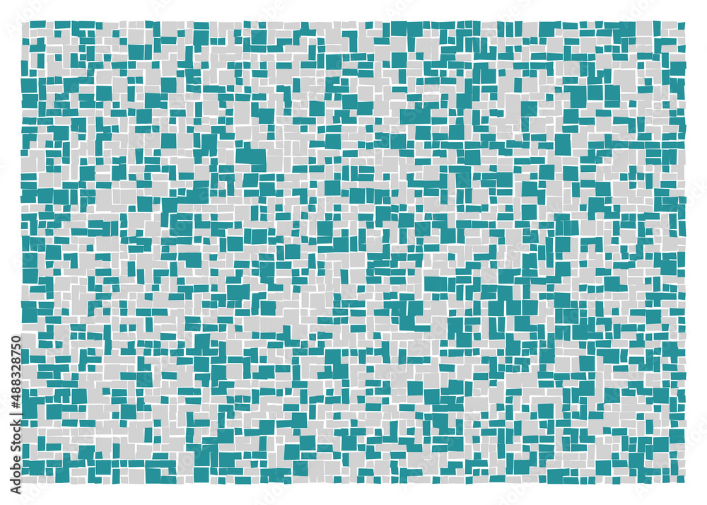 Fototapeta premium Offset Quads generative art background art illustration