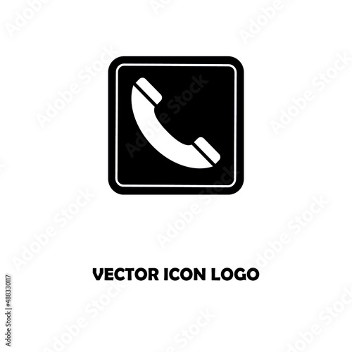 Phone icon vector. Telephone icon symbol isolated.