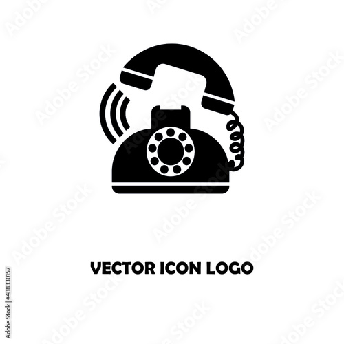 Phone icon vector. Telephone icon symbol isolated.
