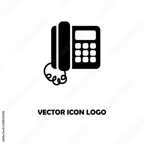 Phone icon vector. Telephone icon symbol isolated.