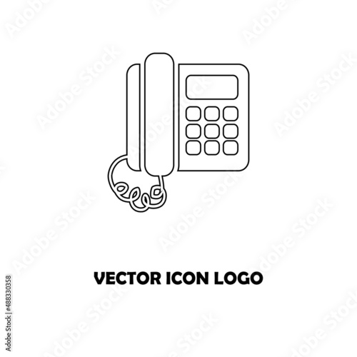 Phone icon vector. Telephone icon symbol isolated.