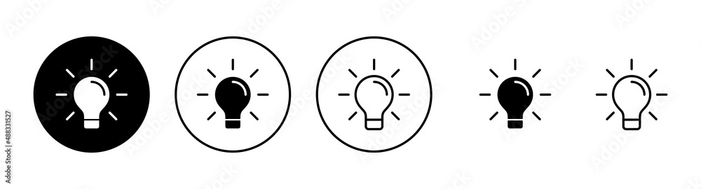 Lamp icons set. Light bulb sign and symbol. idea symbol. Lamp icons set. Light bulb sign and symbol. idea symbol.