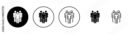 people icons set. person sign and symbol. User Icon vector