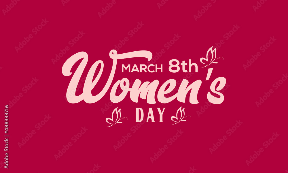March 8th international happy women's day.