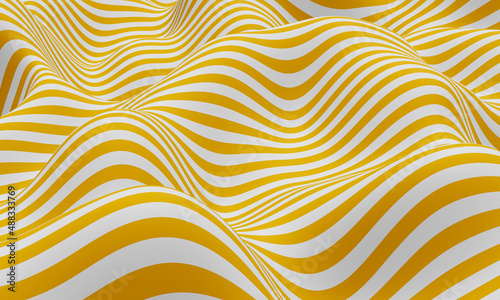 Realistic optical illusion background design