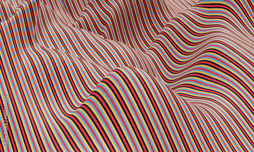 Realistic optical illusion background design