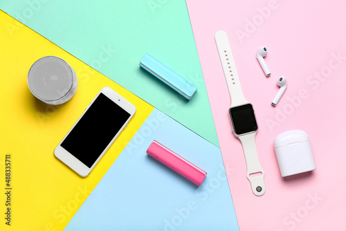 Modern gadgets with power b...