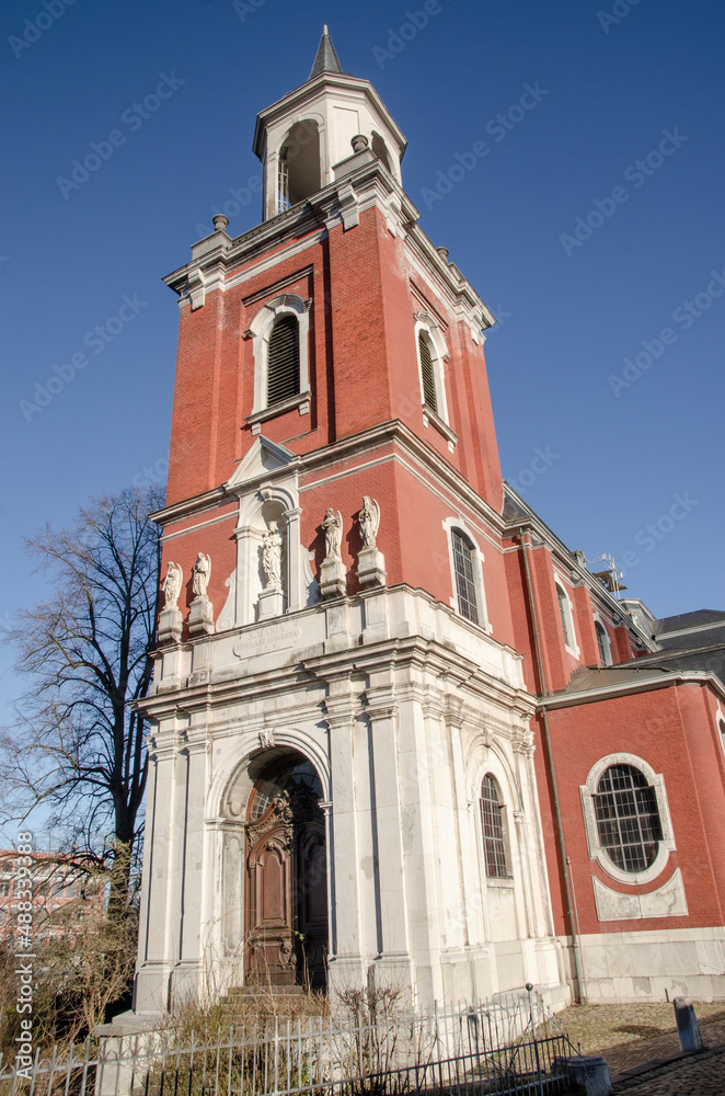 Aachen Burtscheid: Die katholische Pfarrkirche St. Michael in Burtscheid war die ehemalige „Leutkirche“ der Reichsabtei Burtscheid