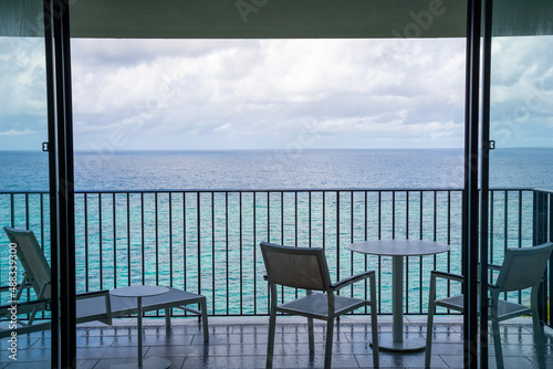 Ocean front view in Okinawa, Japan