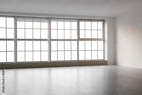 View of empty room with windows