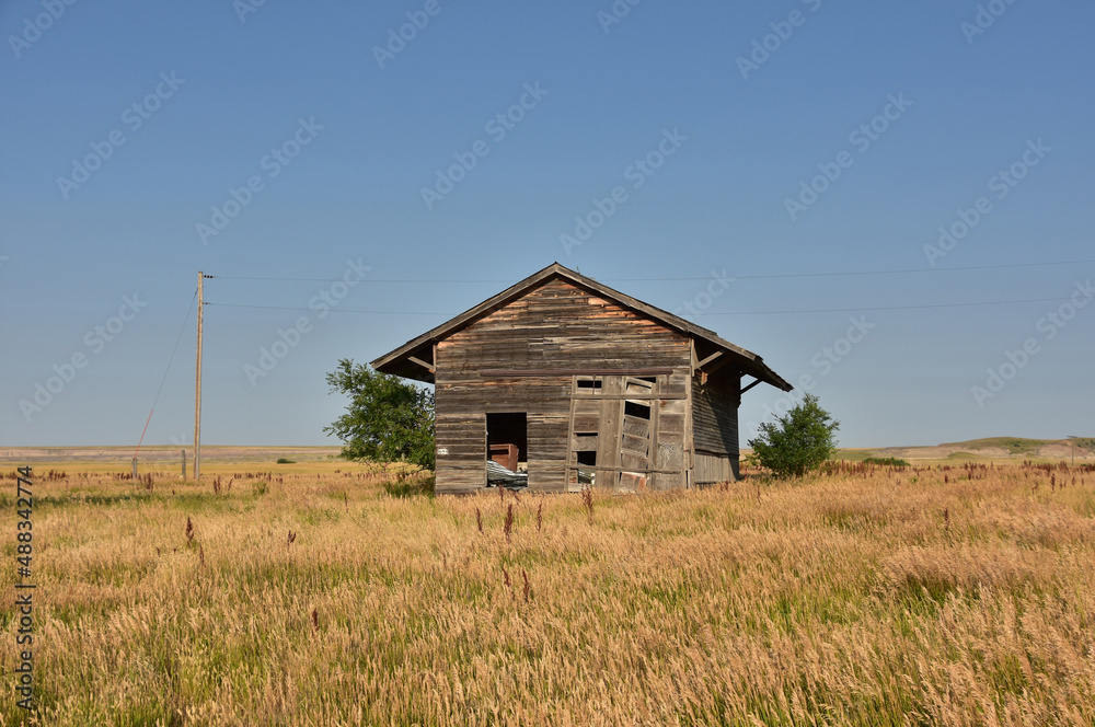 Worn Weathered Structures in a Ghost Town Worn Weathered Structures in a Ghost Town