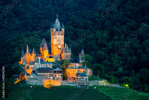 Reichsburg Cochem in the Moselle Valley, Germany photo