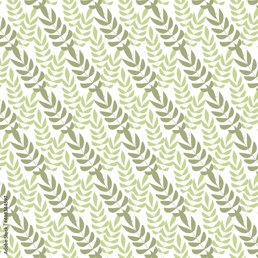 Seamless pattern with plants on the white background. Botanic ornament. Seamless pattern with plants on the white background. Botanic ornament.