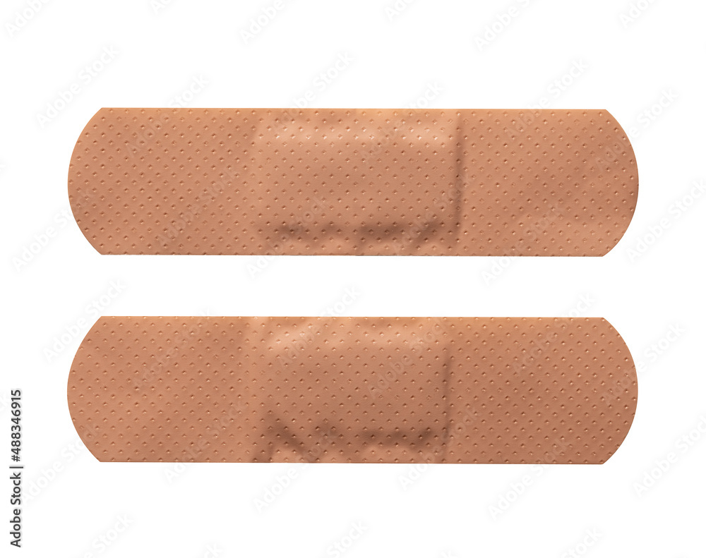Adhesive Bandage isolated on white Adhesive Bandage isolated on white