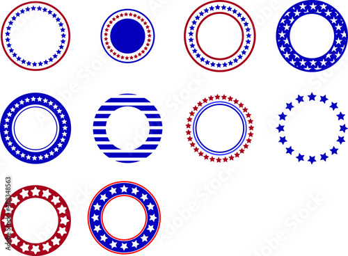 4th of July Monogram Frames