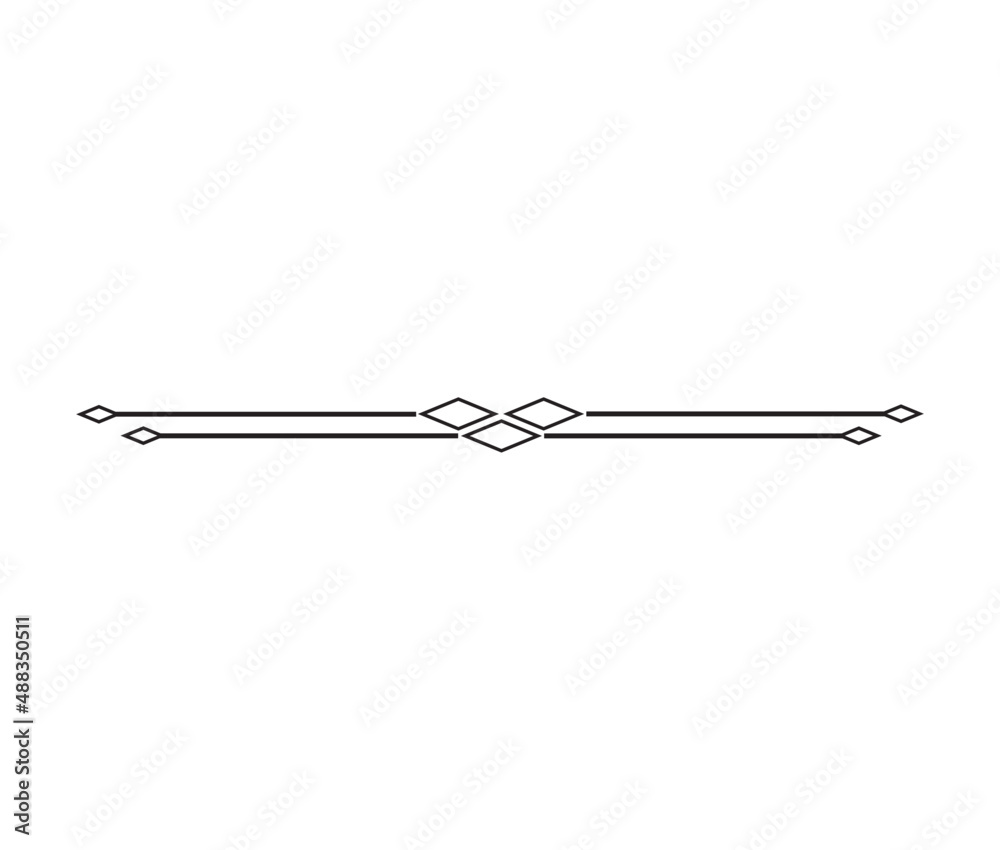 Calligraphy ornament line. Calligraphic text divider, border, separator decor design. Antique vintage victorian elegant decoration element. Filigree frame ornament line. Hand drawn vector illustration Calligraphy ornament line. Calligraphic text divider, border, separator decor design. Antique vintage victorian elegant decoration element. Filigree frame ornament line. Hand drawn vector illustration
