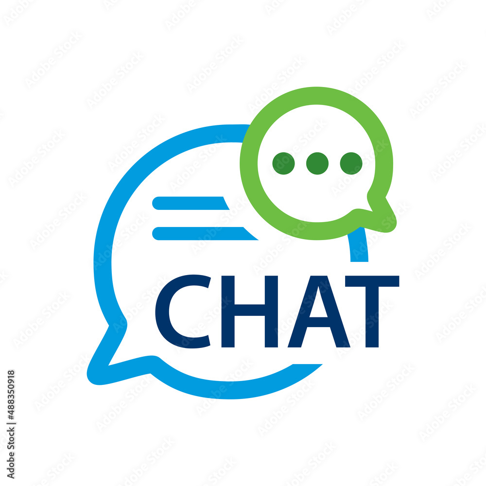 Vector logo of a chat, bot and consulting company Vector logo of a chat, bot and consulting company