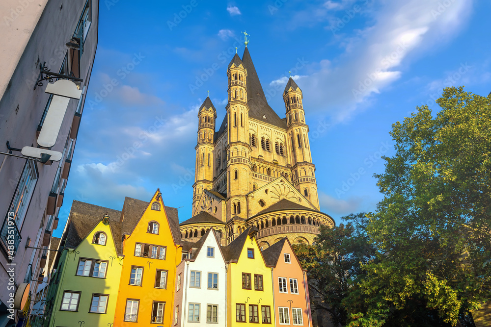 Obraz premium Downtown Cologne city skyline, cityscape of Germany