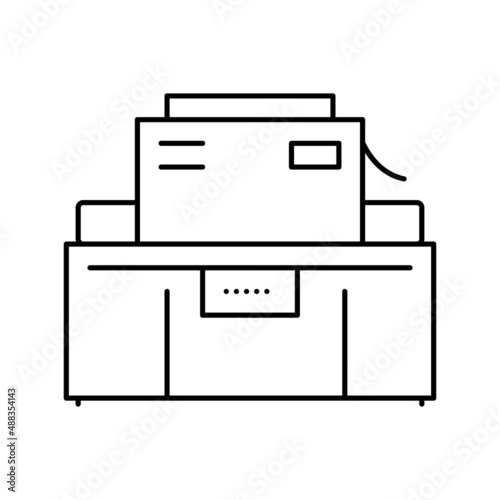 industrial machine cheese production line icon vector illustration
