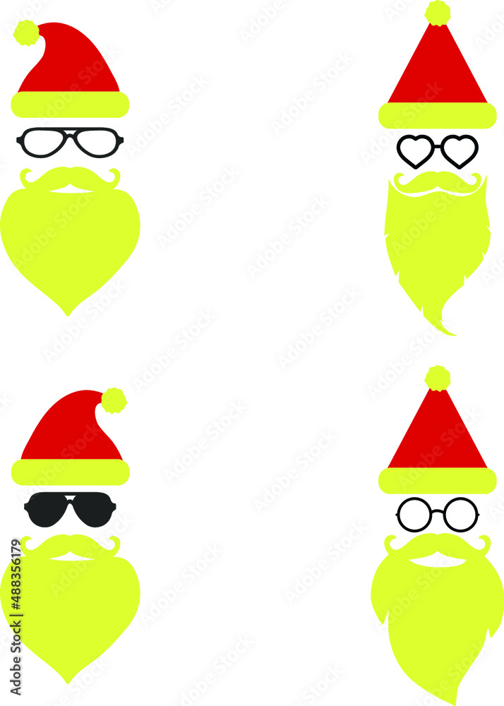 Fototapeta premium Hipster Santa