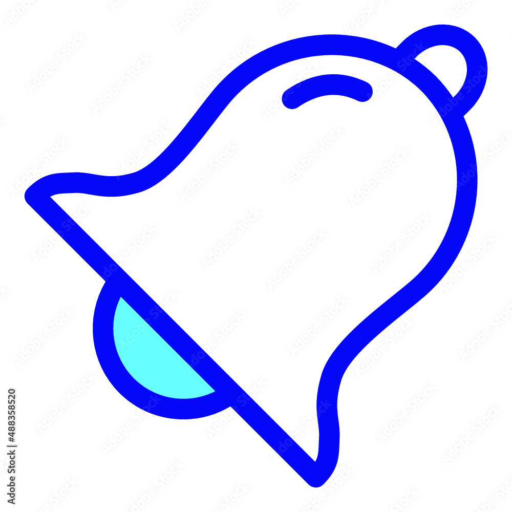 Illustration of Bell Notification design icon Illustration of Bell Notification design icon