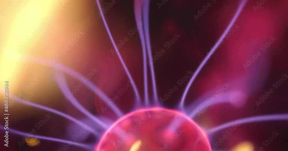 Electricity dancing agains blurry background Electricity dancing agains blurry background