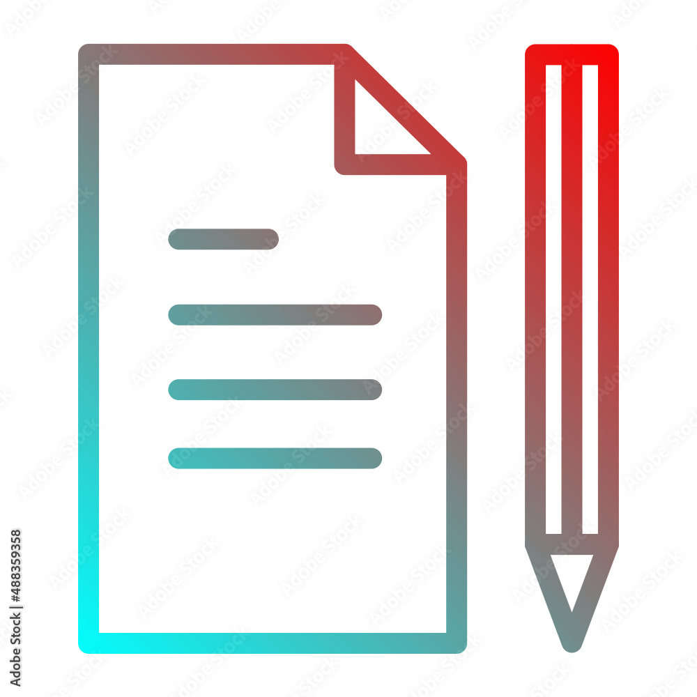 document and pencil icon document and pencil icon
