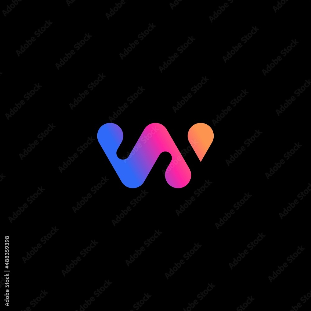 SW / WS Logo Design Letter Initial - W Logo Design SW / WS Logo Design Letter Initial - W Logo Design