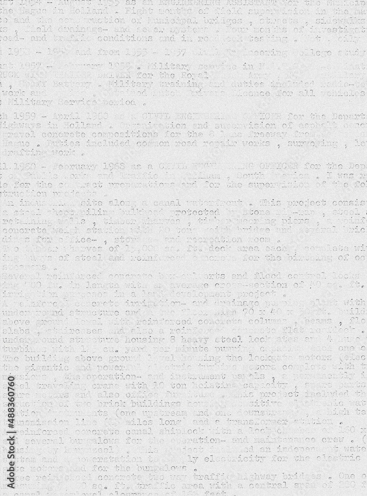 Half readable written text made with an old typewriter. Meant as background Half readable written text made with an old typewriter. Meant as background
