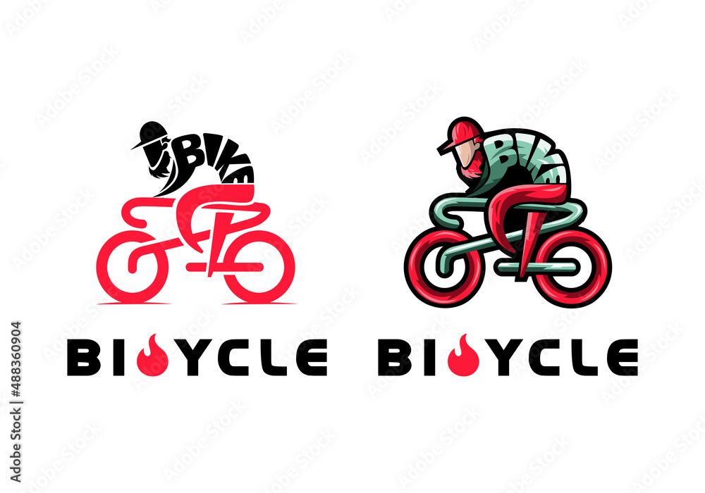 Obraz premium Logo Bicycle Vector Illustration Template Good for Any Industry