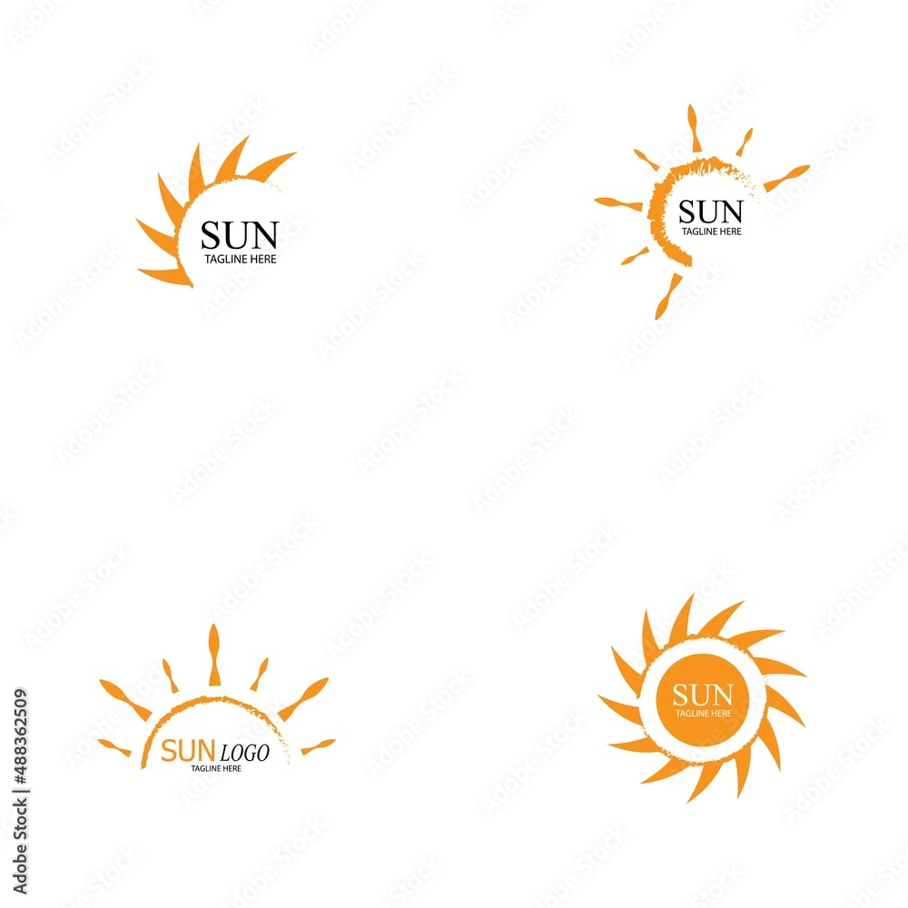 Sun Vector illustration Icon Logo Template design Sun Vector illustration Icon Logo Template design