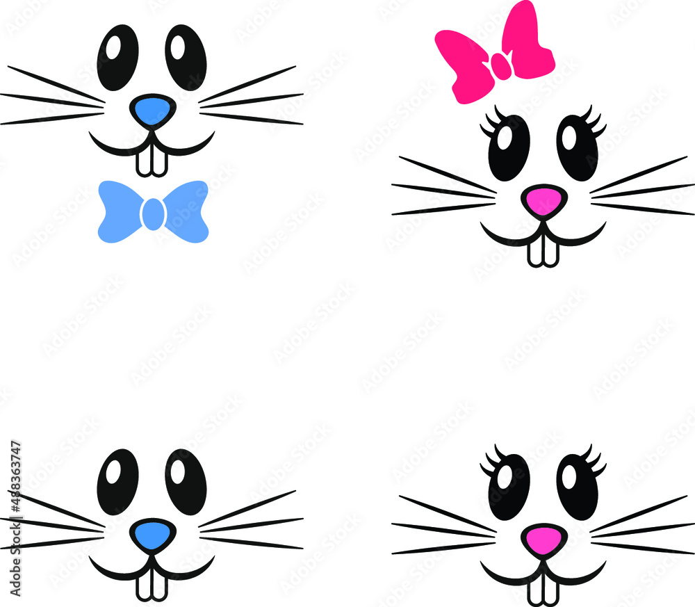 Obraz premium Easter Bunny Face 