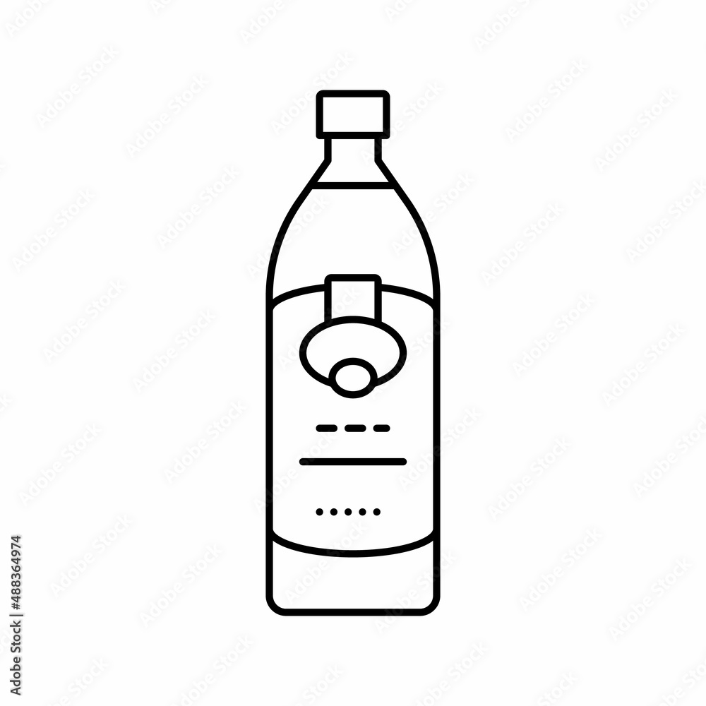 oil olive bottle line icon vector illustration oil olive bottle line icon vector illustration