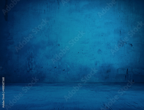 blue concrete background © vlntn