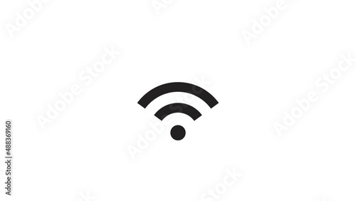 wifi signal connection loading animation footage movie transparent internet signal