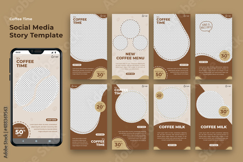 Coffee Social Media Story Template Bundle